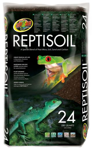 Zoo Med Laboratories ReptiSoil Reptile Blend Peat Moss and Sand with Soil and Carbon - 24QT  