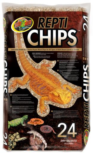 Zoo Med Laboratories Repti Chips Natural Aspen Wood Reptile Substrate - 24QT  