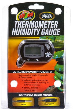 Zoo Med Laboratories Digital Reptile Terrarium Thermometer and Humidity Gauge  