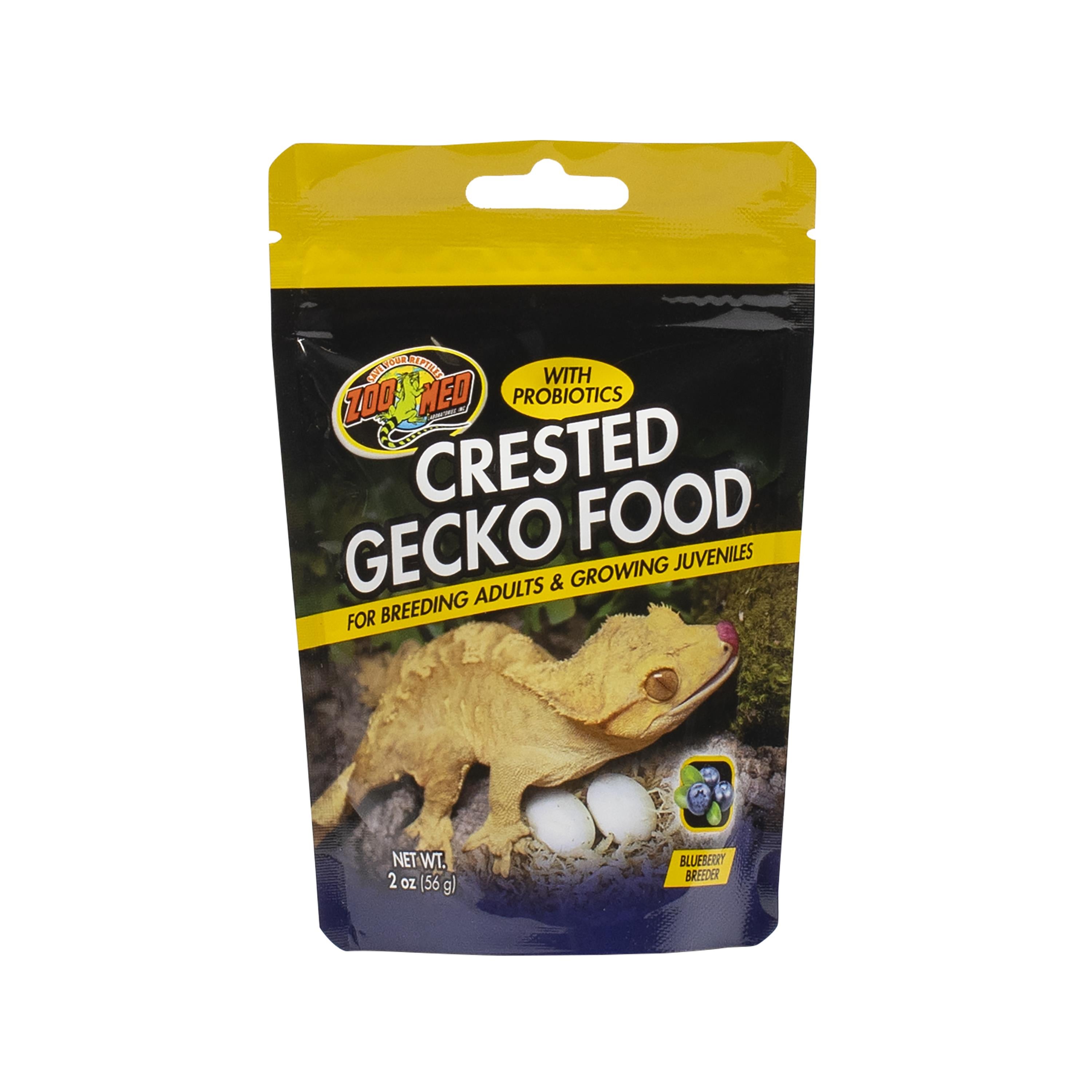 Zoo Med Laboratories Crested Gecko Adult and Juvenile Blueberry Flavor Freeze-Dried Reptile Food - 2 Oz  