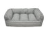Arlee Charlie Orthopedic Memory Foam Sofa Couch Style Dog Bed - Gray - Medium - L:41 X W:33 X H:12 Inches