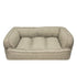 Arlee Charlie Orthopedic Memory Foam Sofa Couch Style Dog Bed - Tan - Large - L:50 X W:34 X H:11 Inches