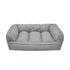 Arlee Charlie Orthopedic Memory Foam Sofa Couch Style Dog Bed - Gray - Large - L:50 X W:34 X H:11 Inches