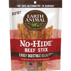 Earth Animal  No Hide Stix Beef Flavored Natural Cat and Dog Chews - 90 Count