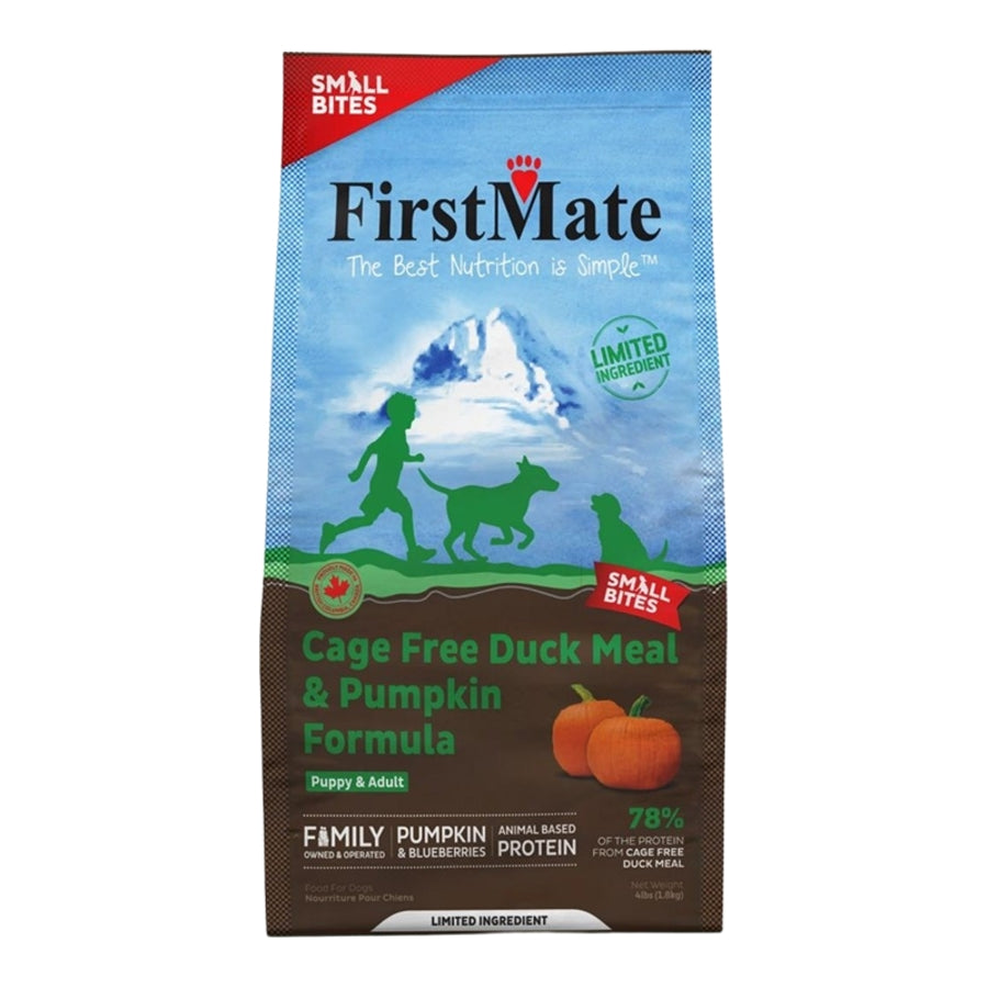 FirstMate Limited Ingredient Diet Grain-Free Small Bites Duck and Pumpkin Formula Dry Dog Food