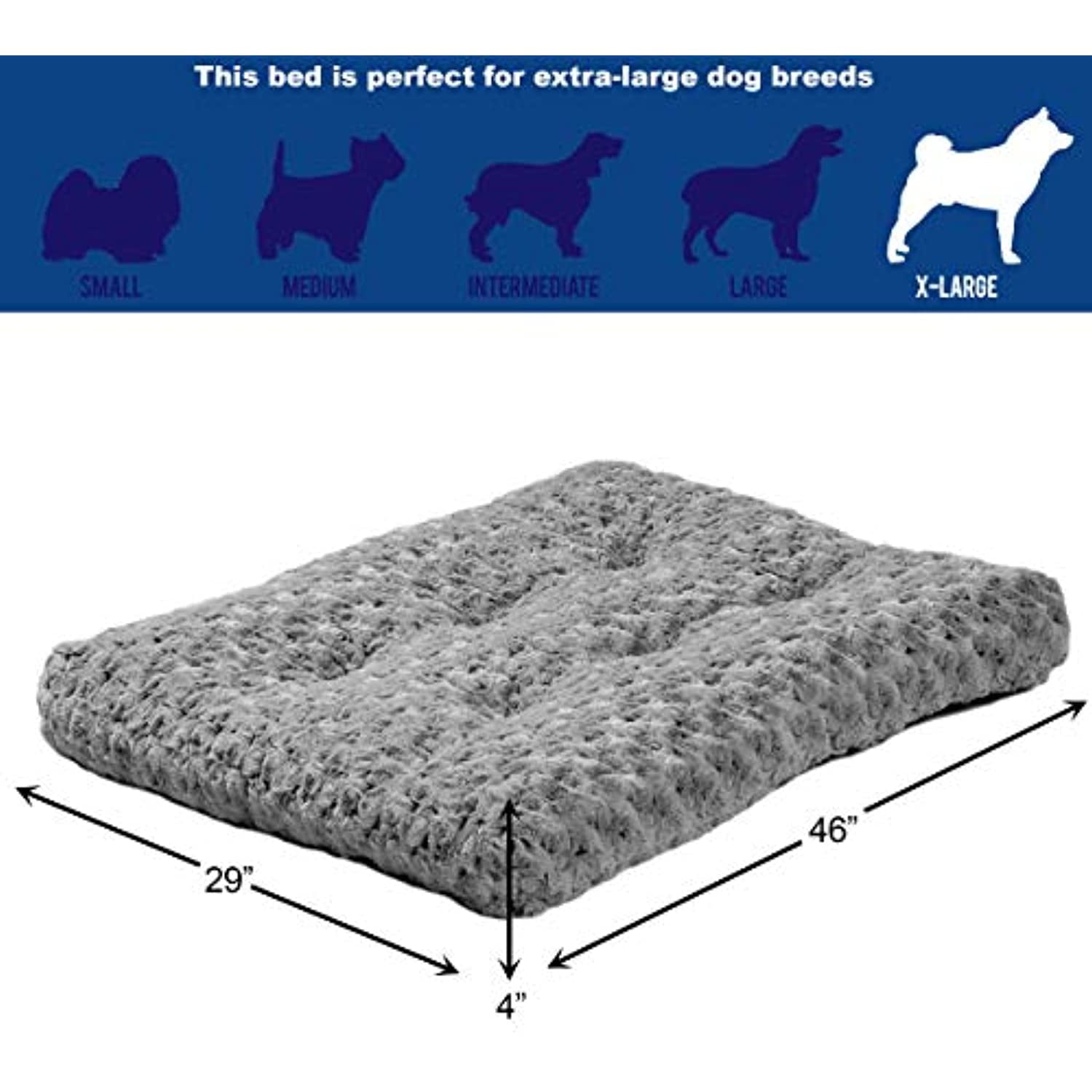 Midwest Homes Quite Time Ombre Swirl Rectangular Raised Dog Bed or Crate Mat