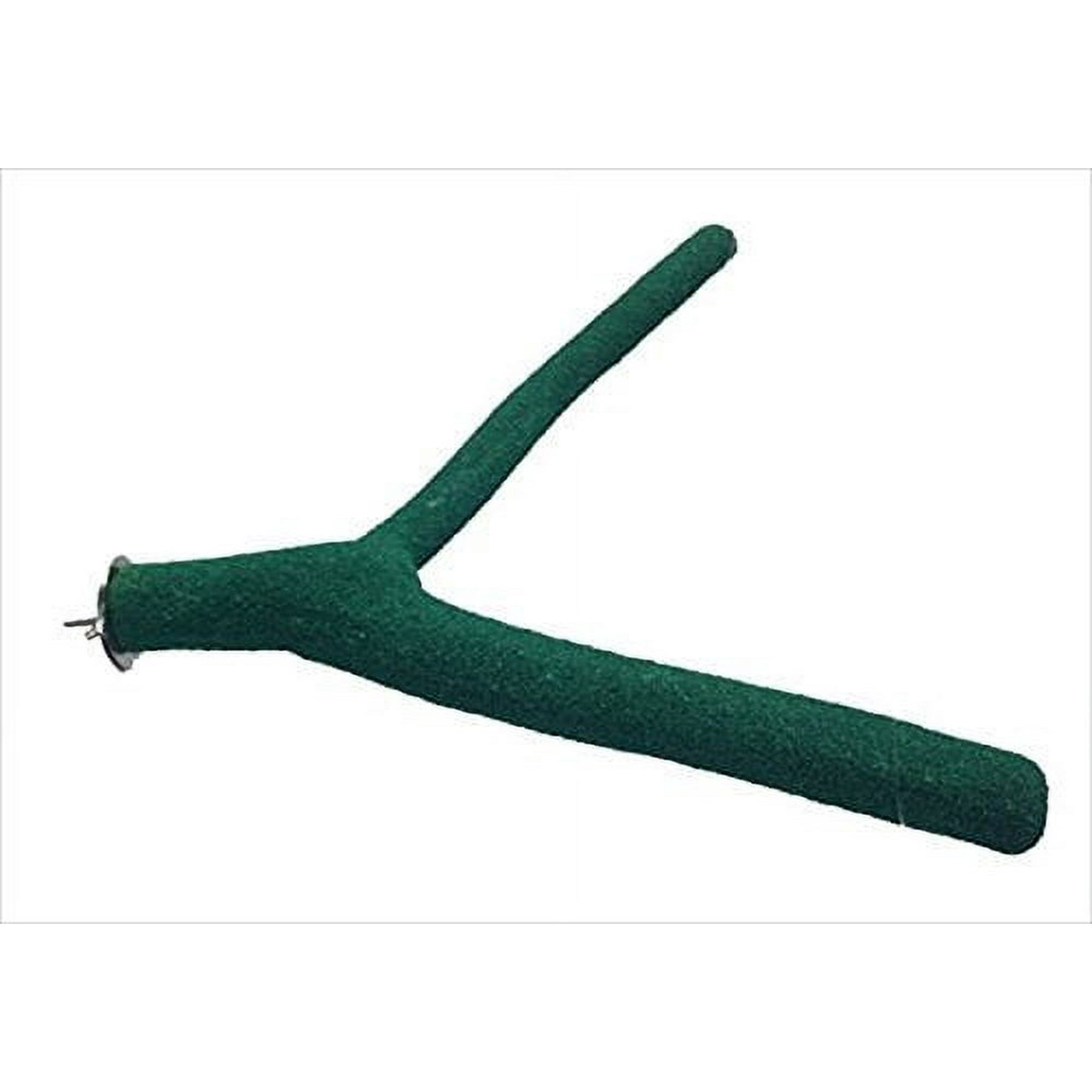 A&E Cage Company Forked Sand Covered Perch - Medium - L:1" X W:10" Inches 