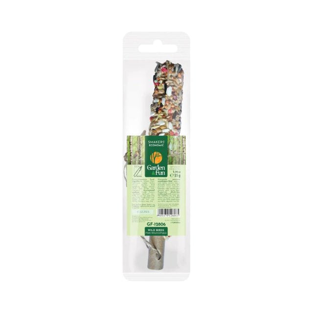 A&E Cage Company Garden Fun Smakers Backyard Select Seed Stick Wild Bird Treats - Small - 1.94 Oz