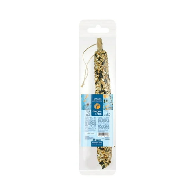 A&E Cage Company Garden Fun Smakers Mealworms Wintering Seed Stick Wild Birds Treats - Medium - 6 Oz