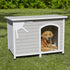 Midwest Eillo Folding Outdoor Wooden Dog House - Gray - Small - 21.7" X 33.6" X 25.3" Inches  