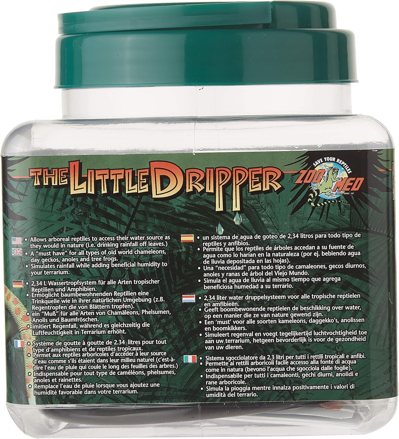 Zoo Med Laboratories The Little Dripper Drip Water System for Tropical Reptiles - 70 Oz  