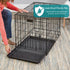 Midwest I-Crate Double Door Metal Folding Dog Crate with Divider Panel - 22" X 13" X 16" Inches  