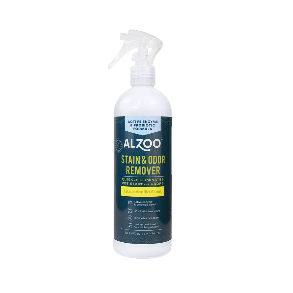 Alzoo Stain and Odor Remover Citrus and Vanilla Spray - 16 Oz 