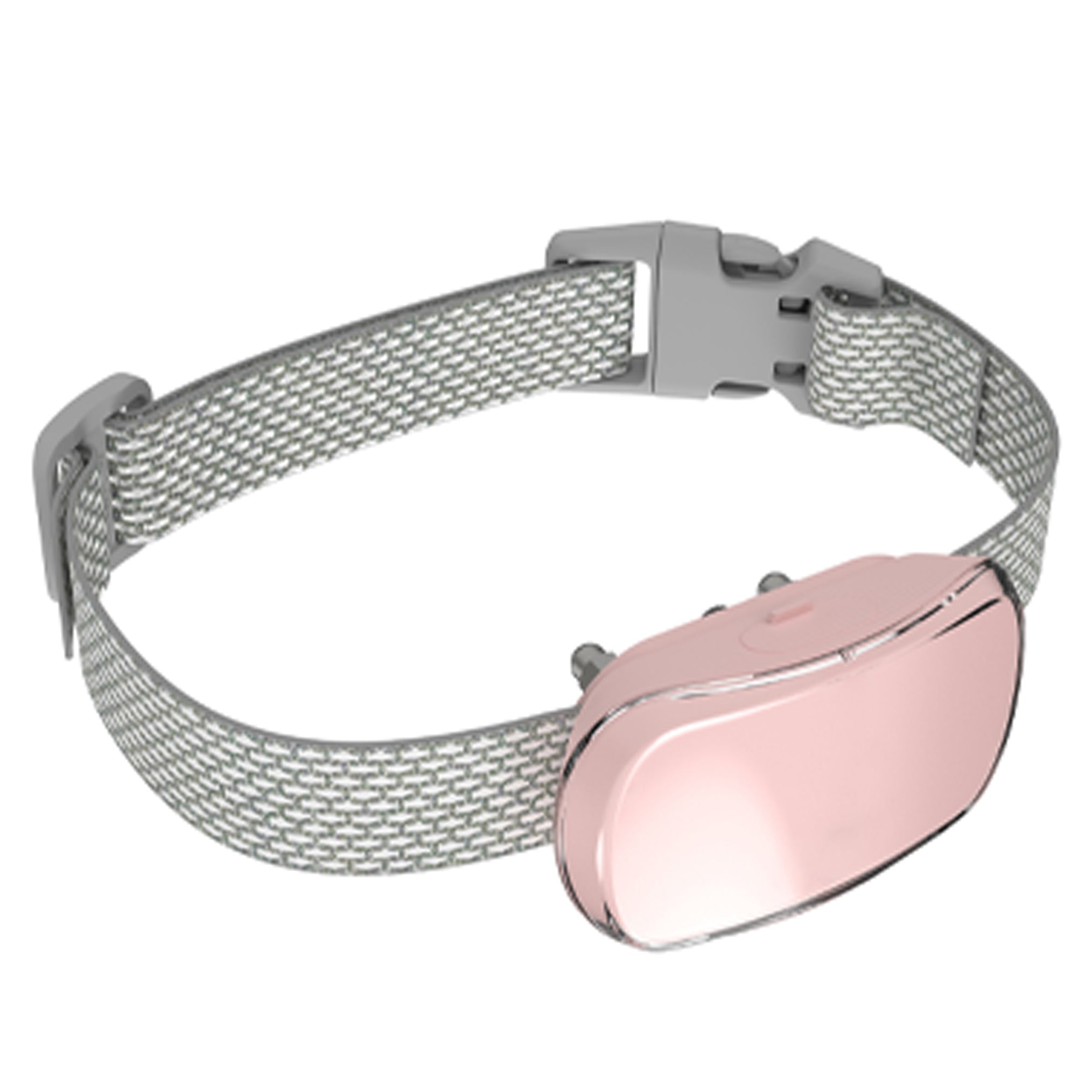Pet Life ® Crescendo LED 5-Level Automated Vibration Sound and Stimulation Anti-Bark Dog Collar Pink 