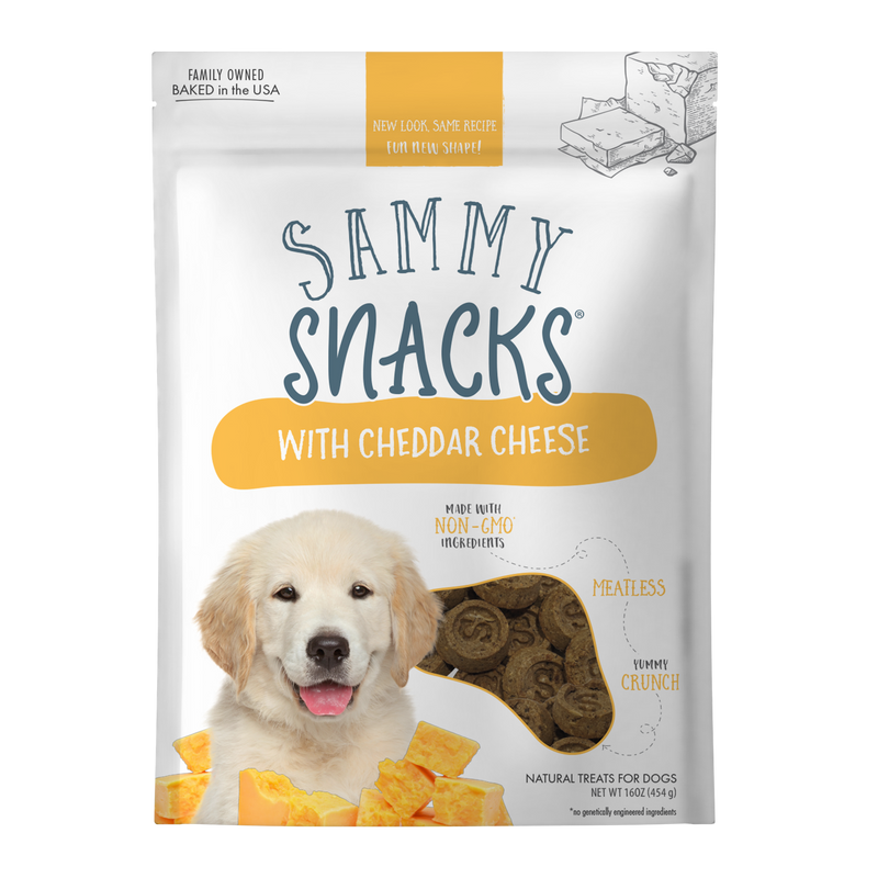 Ancestry Sammy Snacks Chedder Crunchy Dog Biscuits Treats - 16 Oz  