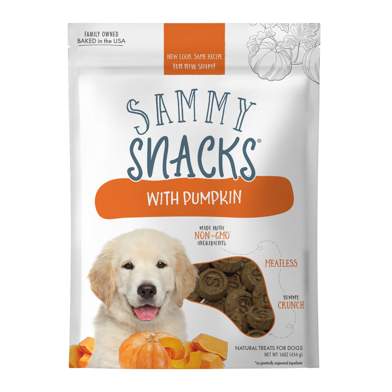 Ancestry Sammy Snacks Pumpkin Crunchy Dog Biscuits Treats - 16 Oz  