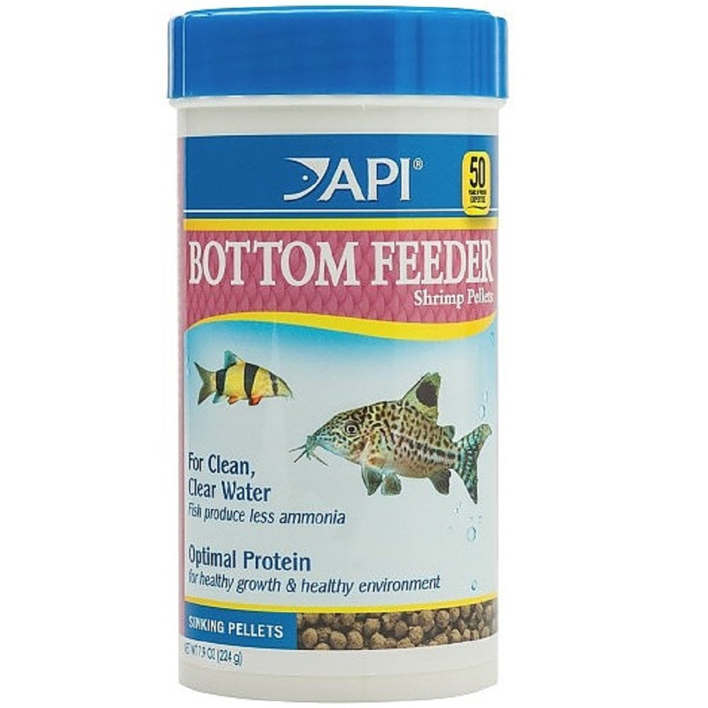 API Bottom Feeder Freeze-Dried Shrimp Pellets Fish Food with Squid - 1.5 Oz
