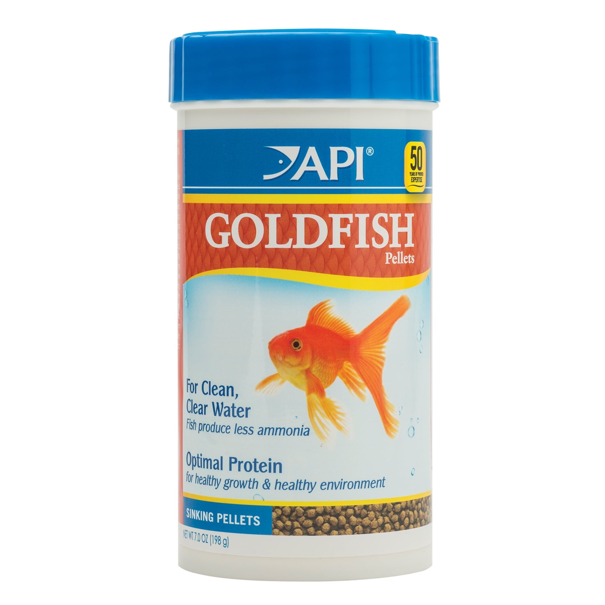 API Goldfish Pellets Freshwater Fish Food 7 Ounce