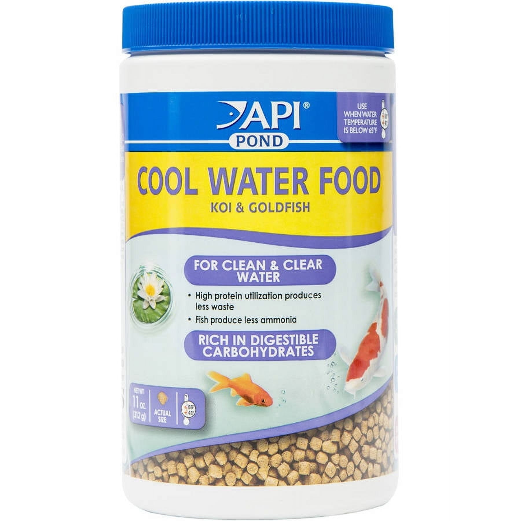 API Pond Cool Water Koi and Goldfish Freshwater Freeze-Dried Fish Food - 11 Oz Default Title
