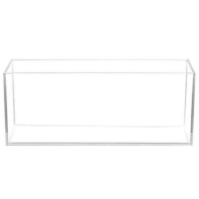 Aquatop Bookshelf-Style Tall High Clear Glass Aquarium - 6.5 Gallons - L: 6.7 X W: 23.6 X H: 9.4 Inches