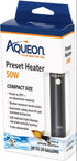 Aqueon Preset Aquarium Heater - Black - Up To 20 gal - 50 W