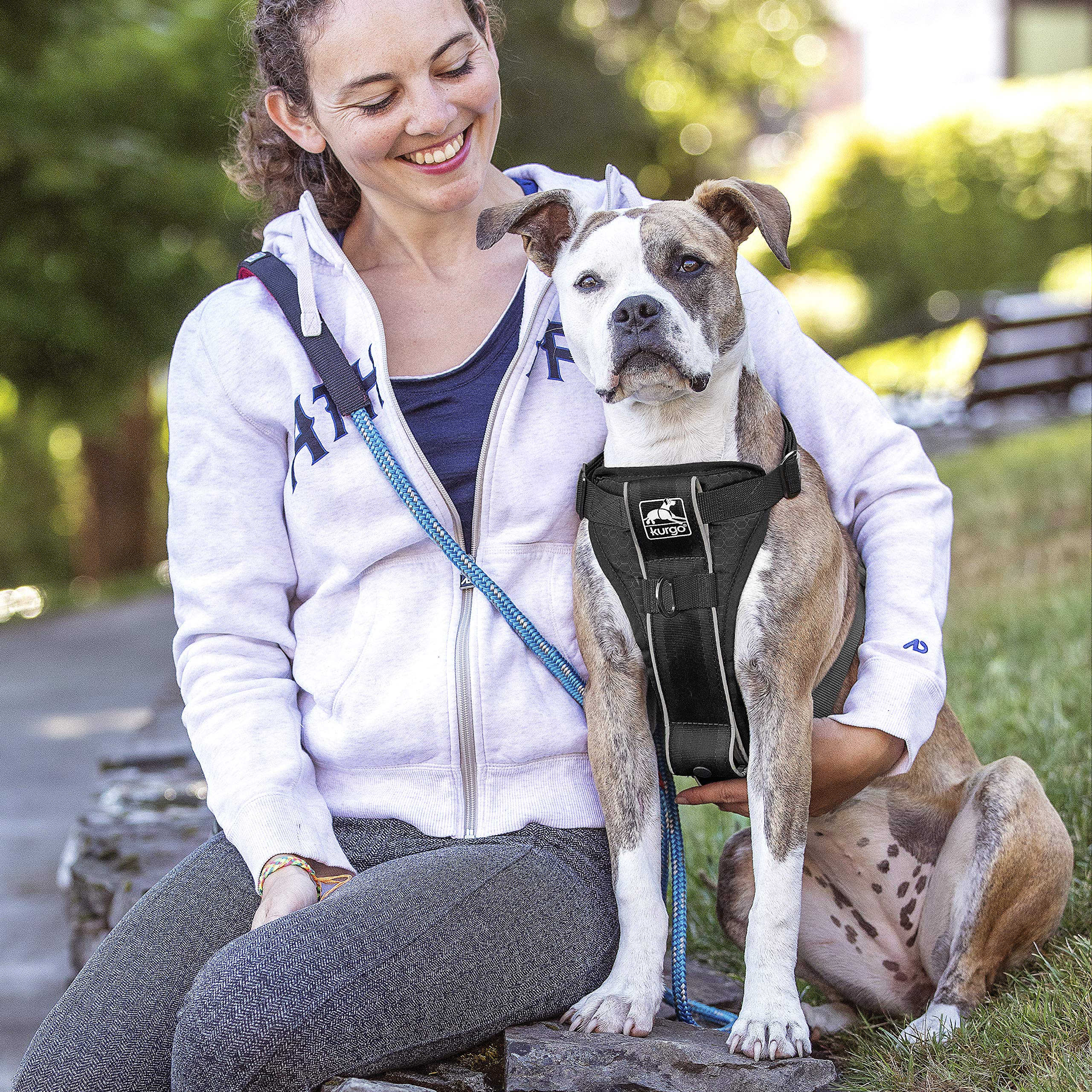 Kurgo Tru-Fit Enhanced Strength No-Pull Smart Dog Harness - Black