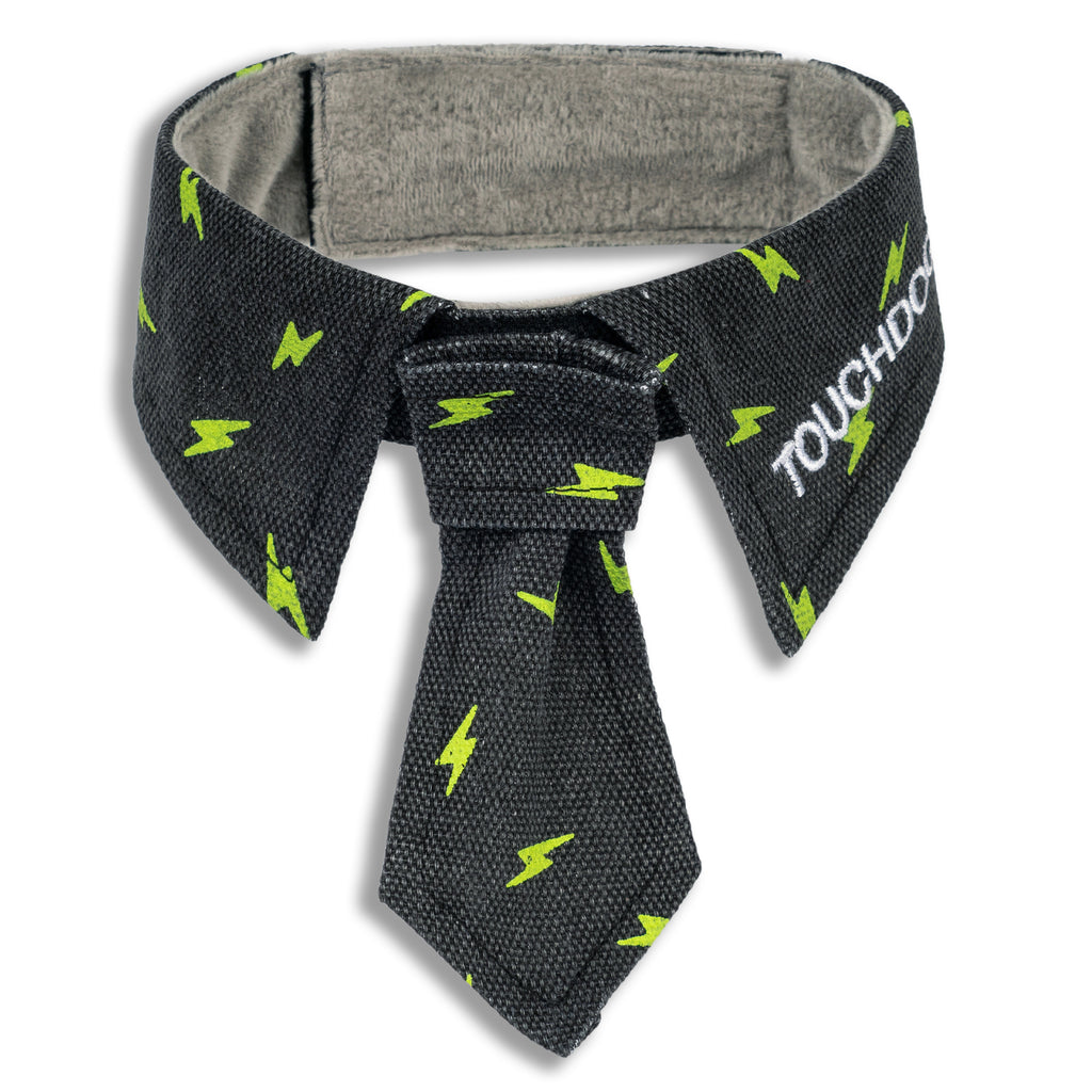 Touchdog ® Black Pattern Easy-Adjustable Velcro Designer Accessory Fashion Dog Necktie  