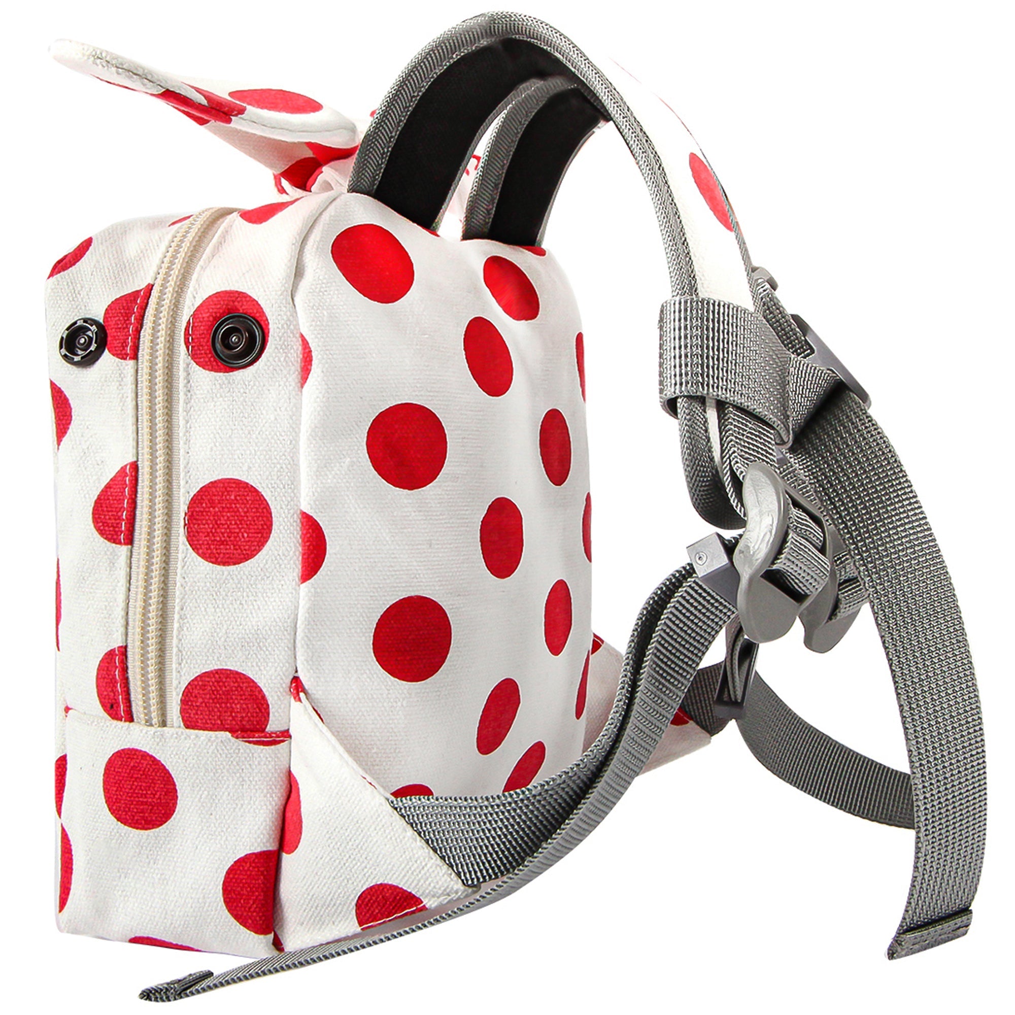 Touchdog ® Polka Dot Large Pocketed Zippered Duffle Dog Backpack and Harness