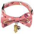 Touchcat ® Glampurr Elegant Fashion Cat Collar with large Bowtie and Bell Charm Pink