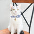 Touchcat ® Miss-Daisy Designer Cat Collar with large Bowtie and Bell Charm  