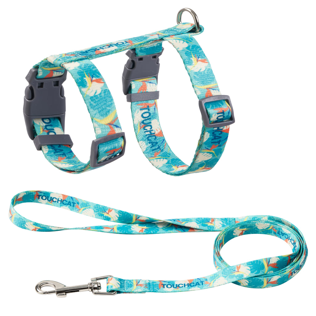 Touchcat ® Avery Patterned Fashion Cat Harness and Leash  