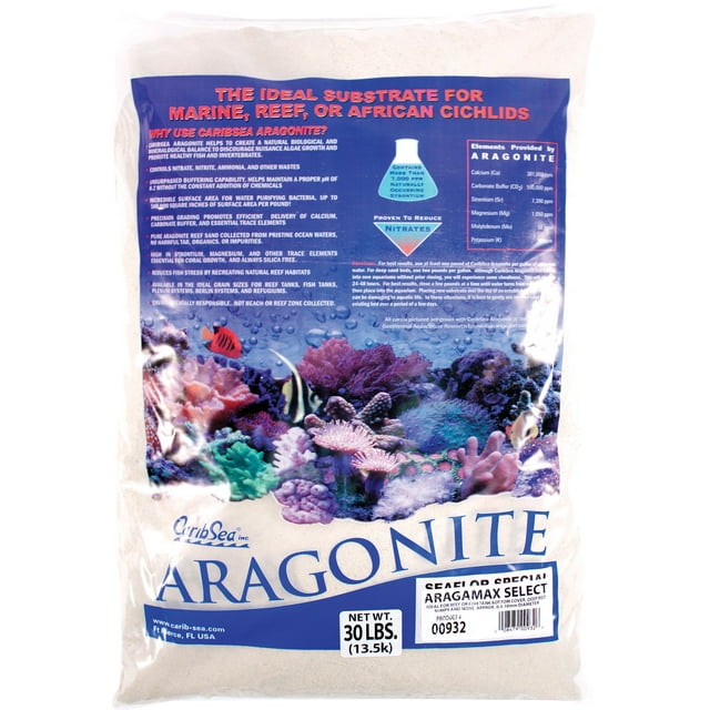 CaribSea Aragonite Fiji Pink Seafloor Saltwater Reef Aquarium Sand - 15 Lbs