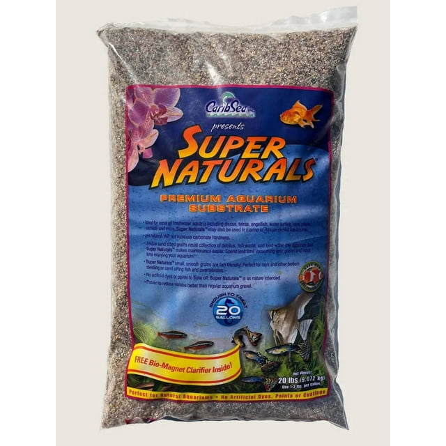 CaribSea Super Naturals Jungle River Sand Premium Substrate Freshwater Gravel - 20 Lbs