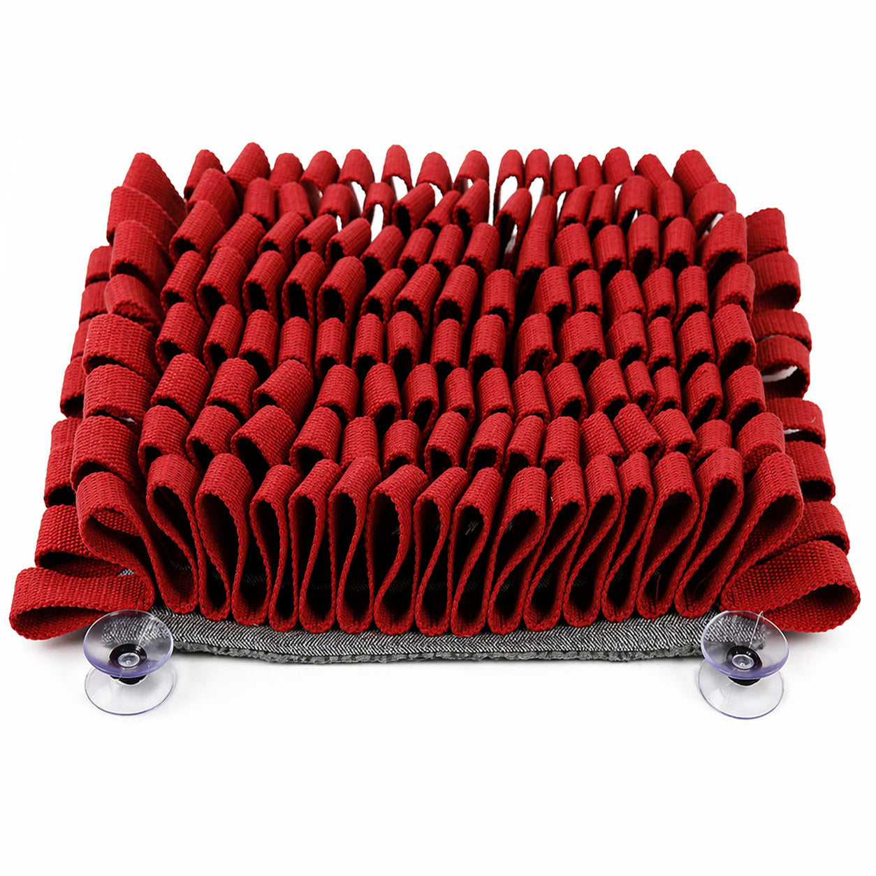 Pet Life ® 'Sniffer Grip' Interactive Anti-Skid Suction Pet Snuffle Mat Red