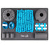 Pet Life ® “ForageScape” Interactive Treat Hiding Multi-Puzzle Pet Snuffle Mat Blue/Gray