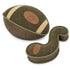 Pet Life ® 2-Piece Indoor or Outdoor Durable Nylon Plush Squeak and Fetch Dog Toy Set - Olive Green Default Title
