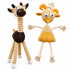 Pet Life ® 2-Piece Eco-Friendly Recyclable Jute Rope and Plush Dog Toy Set - Brown and Yellow Default Title