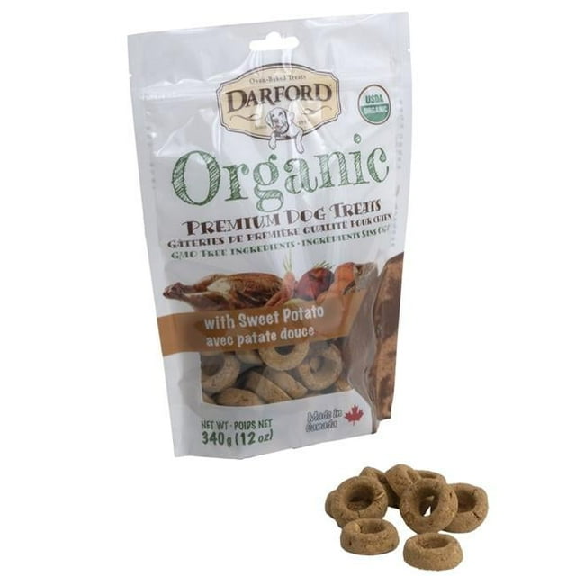 Darford Organic Premium Oven-Baked Circles Chicken and Sweet Potato Crunchy Dog Treats - 12 Lbs