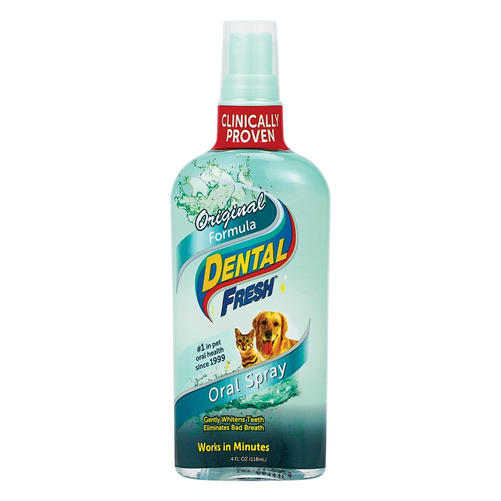 Synergy Labs Dental Fresh Original Formula Breath and Gum Enhancing and Teeth Whitening Cat and Dog Oral Spray - 4 Oz