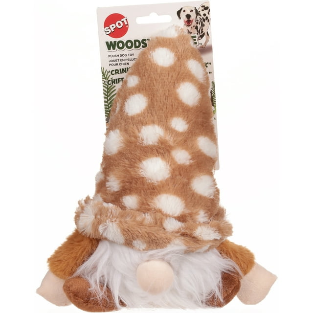 Ethical SPOT Holiday Woodsy Gnome Squeak and Plush Dog Toy - Assorted - 12 Inch