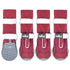 Dog Helios 'Traverse' Premium Grip High-Ankle Outdoor Dog Boots - Set Of 4 X-Small Red