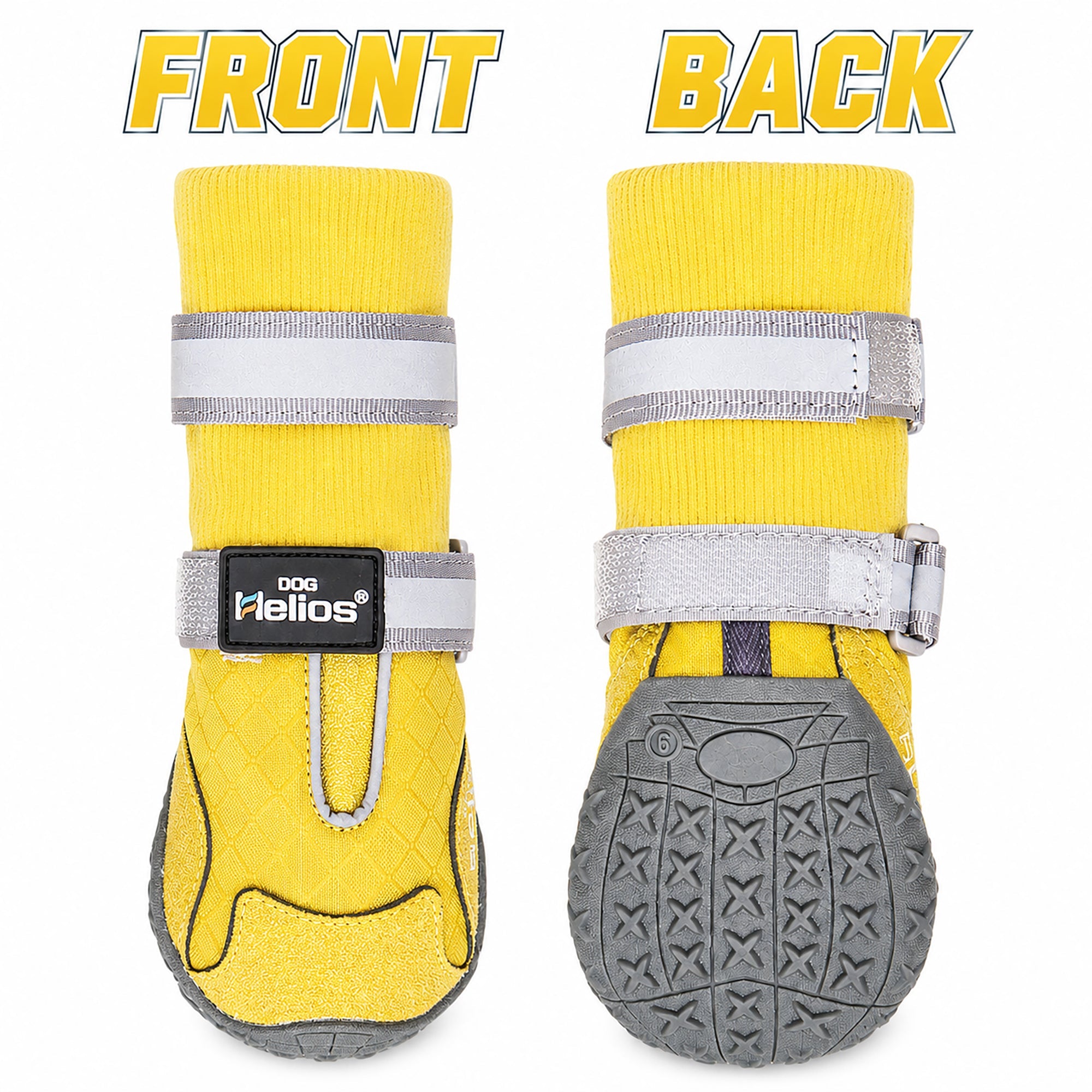 Dog Helios 'Traverse' Premium Grip High-Ankle Outdoor Dog Boots - Set Of 4
