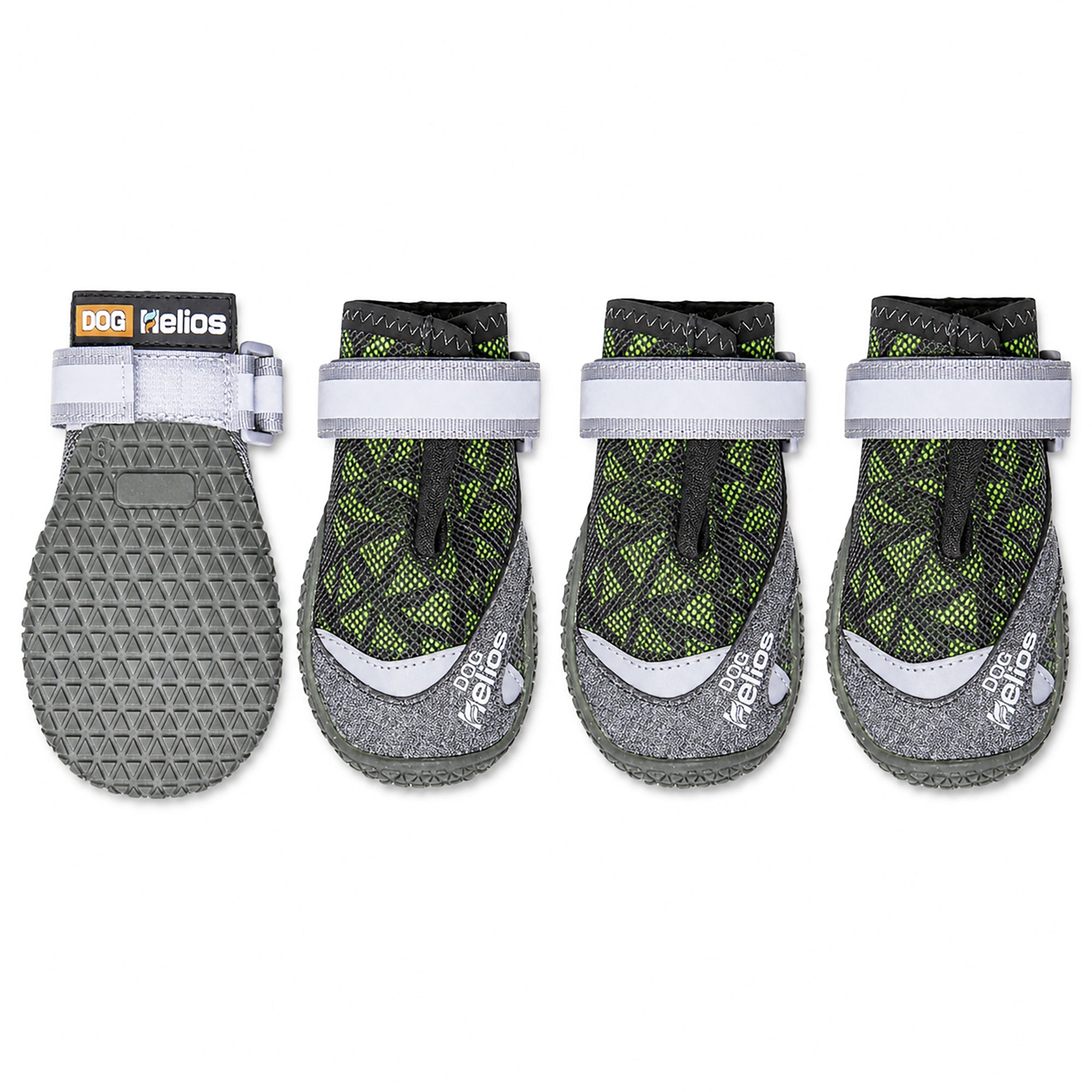 Dog Helios 'Surface' Premium Grip Performance Dog Shoes - Set Of 4 X-Small Green