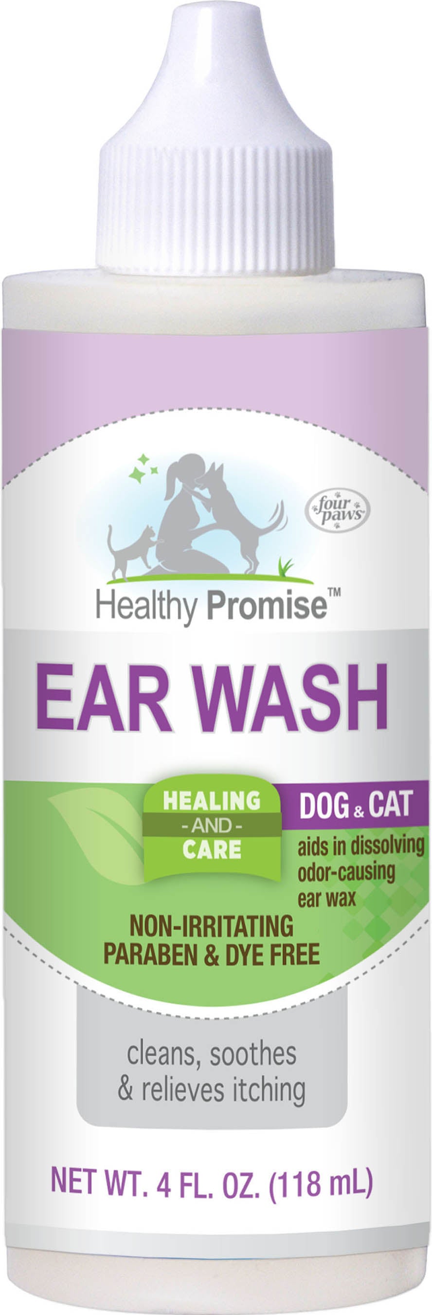 Four Paws Ear Wash Anti-Itch Ear Cleaner Dog Ear Care - 4 Oz