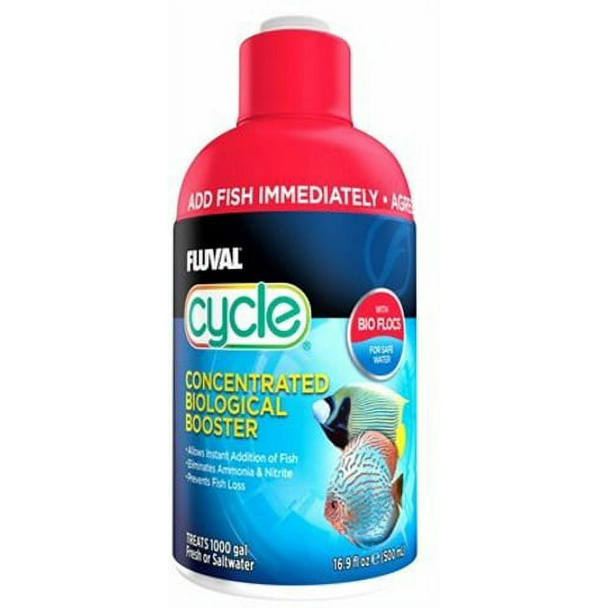 Fluval Cycle Ammonia and Nitrite Eliminating Biological Enhancer Aquarium Water Treatment - 16.9 Oz