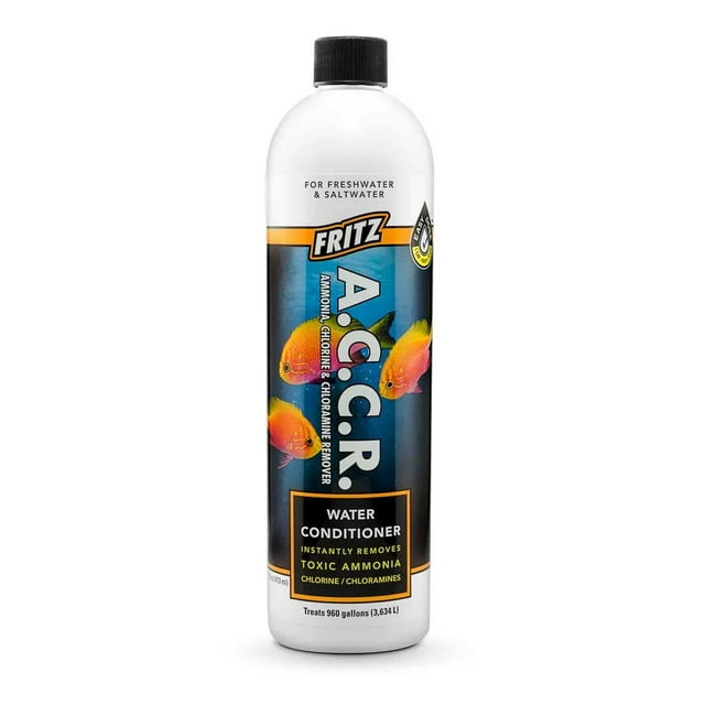 Fritz Aquatics A.C.C.R Ammonia Remover Freshwater and Saltwater Aquarium Water Conditioner 16 Ounce