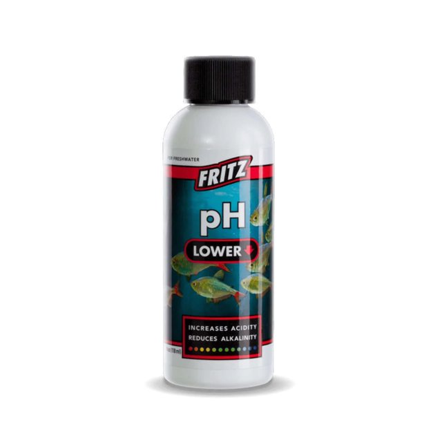 Fritz Aquatics PH Lower Freshwater and Saltwater Aquarium Additive Solution 16 Ounce