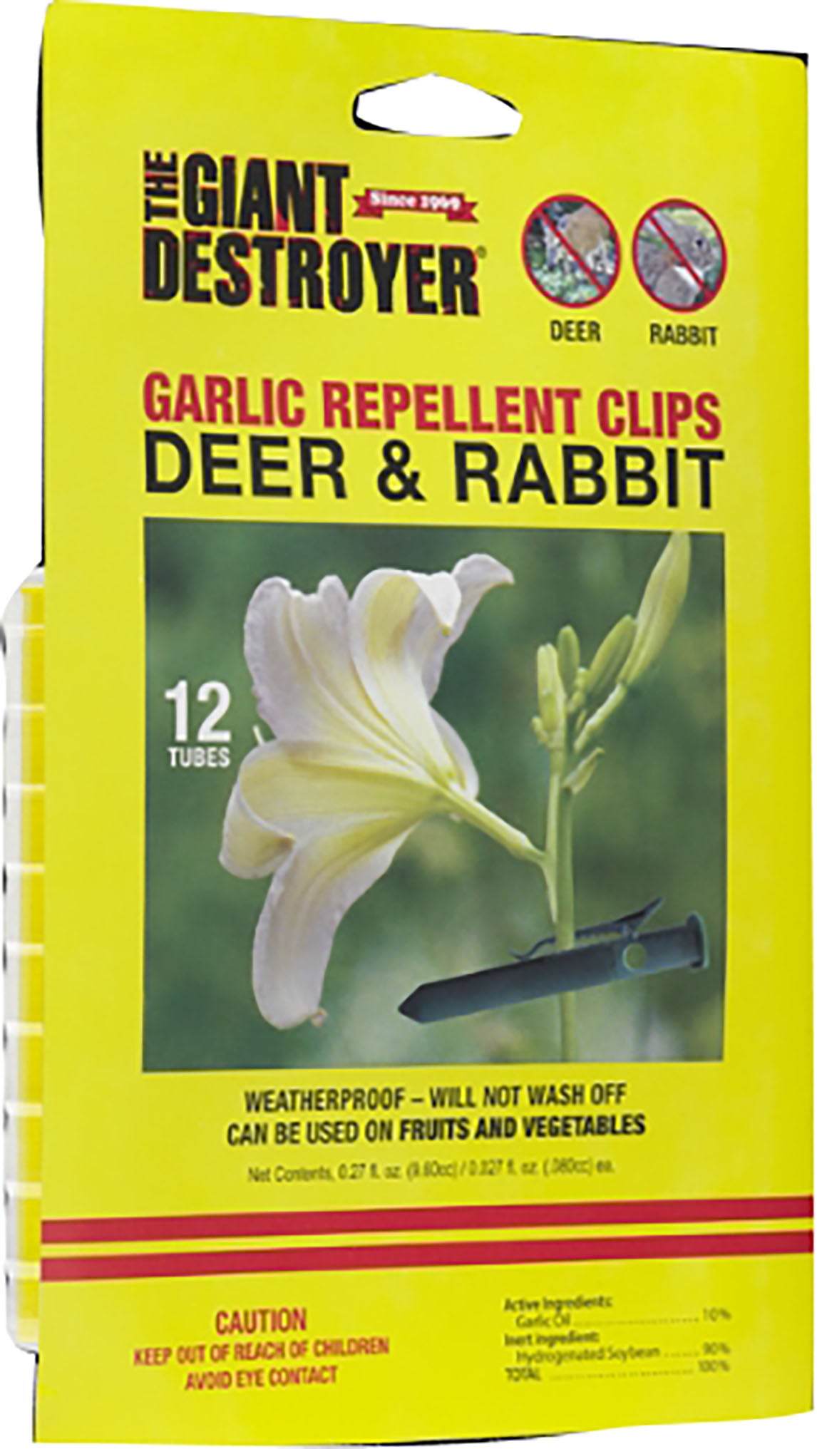 GIANT DESTROYER DEER & RABBIT REPELLENT CLIPS