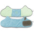 Pet Life ® 'Bryer' 2-in-1 Hand-Inserted Microfiber Pet Grooming Towel and Brush Blue, Aqua