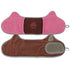 Pet Life ® 'Bryer' 2-in-1 Hand-Inserted Microfiber Pet Grooming Towel and Brush Brown, Pink